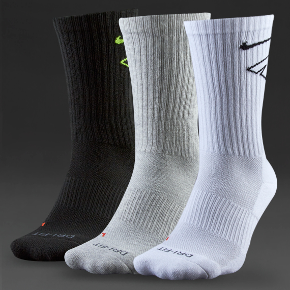 Nike Dri-Fit Crew Socks 3 Pairs Multi for Men